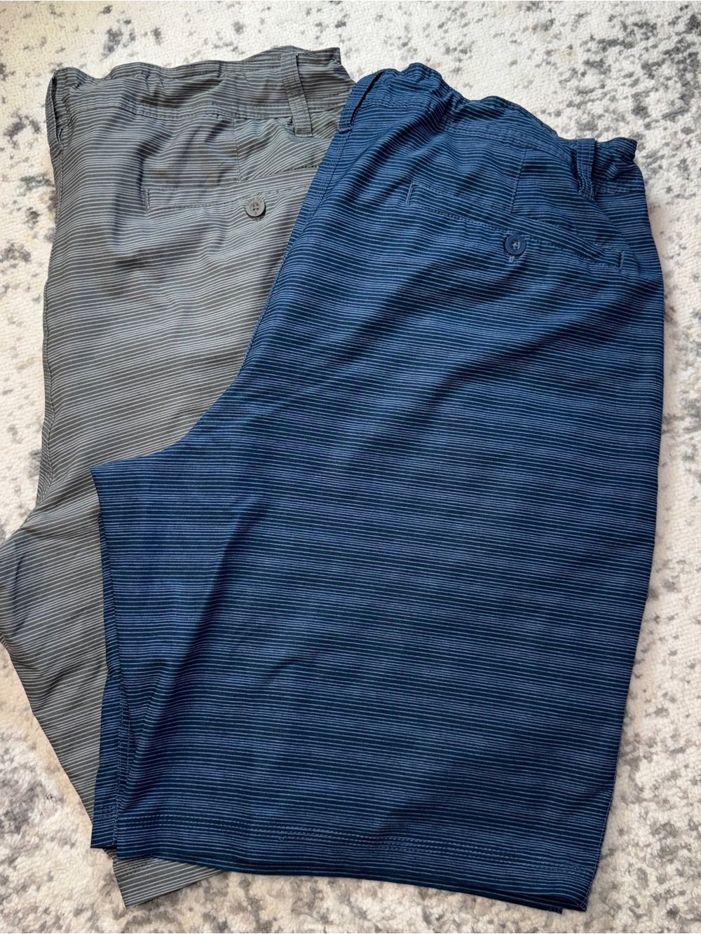 Hang Ten Men's Striped Chinos - Blue and Gray